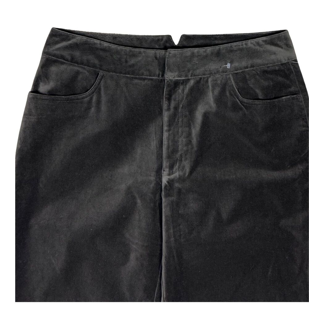 Liz Claiborne Pants Womens Velvet Stretch Pockets Size 12 Dark Olive Classic - Picture 4 of 9